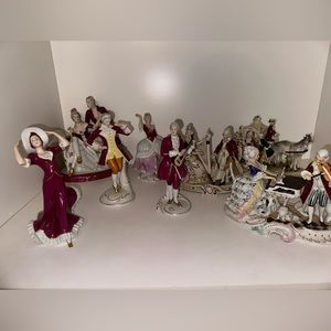 Antique Porcelain large China Set from the USSR Volkstedt